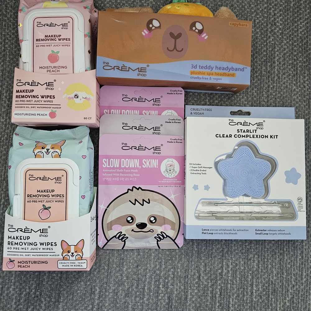 The Crème Shop Skincare Bundle - Peach and Blue